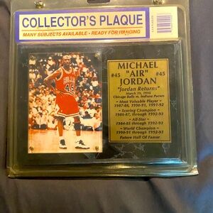 Michael Jordan plaque